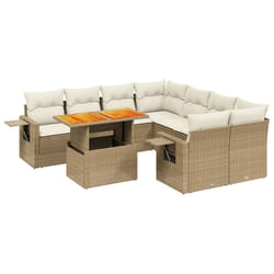 VidaXL 3271681 set mobili da esterno Crema, Bianco