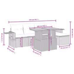 VidaXL 3271727 set mobili da esterno