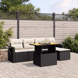 VidaXL 3271728 set mobili da esterno Crema, Bianco - Vista aggiuntiva 2