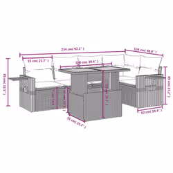 VidaXL 3271744 set mobili da esterno - Vista aggiuntiva 3