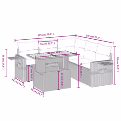 VidaXL 3271748 set mobili da esterno