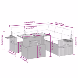 VidaXL 3271752 set mobili da esterno - Vista aggiuntiva 3