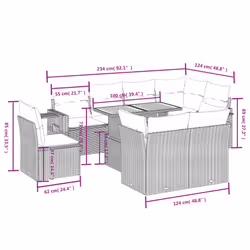 VidaXL 3271846 set mobili da esterno