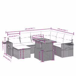 VidaXL 3271868 set mobili da esterno