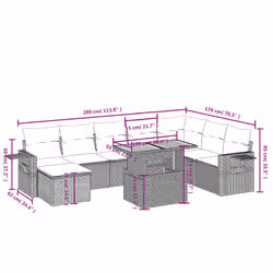 VidaXL 3271891 set mobili da esterno - Vista aggiuntiva 3