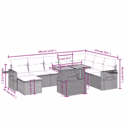 VidaXL 3271892 set mobili da esterno - Vista aggiuntiva 3