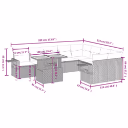 VidaXL 3271910 set mobili da esterno
