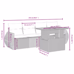 VidaXL 3272074 set mobili da esterno - Vista aggiuntiva 3