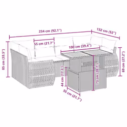 VidaXL 3272094 set mobili da esterno