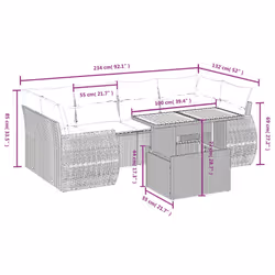 VidaXL 3272095 set mobili da esterno