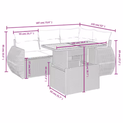 VidaXL 3272178 set mobili da esterno - Vista aggiuntiva 3