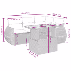 VidaXL 3272179 set mobili da esterno