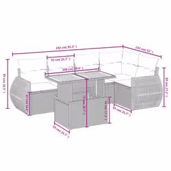 VidaXL 3272182 set mobili da esterno - Vista aggiuntiva 3