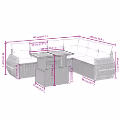 VidaXL 3272207 set mobili da esterno - Vista aggiuntiva 3