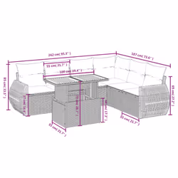 VidaXL 3272211 set mobili da esterno - Vista aggiuntiva 3