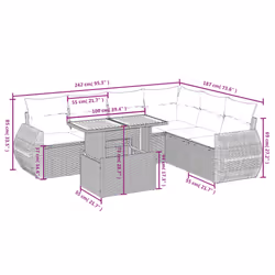 VidaXL 3272214 set mobili da esterno - Vista aggiuntiva 3
