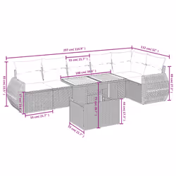 VidaXL 3272217 set mobili da esterno