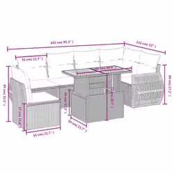 VidaXL 3272218 set mobili da esterno
