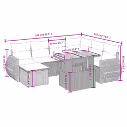 VidaXL 3272313 set mobili da esterno - Vista aggiuntiva 3