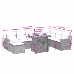 VidaXL 3272329 set mobili da esterno