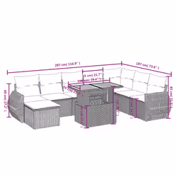 VidaXL 3272332 set mobili da esterno