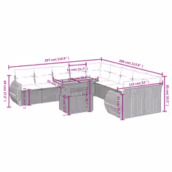 VidaXL 3272388 set mobili da esterno - Vista aggiuntiva 3