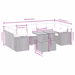 VidaXL 3272547 set mobili da esterno