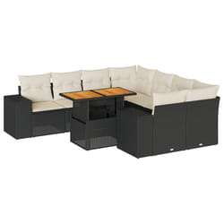 VidaXL 3272561 set mobili da esterno Crema, Bianco