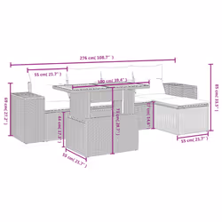 VidaXL 3272613 set mobili da esterno - Vista aggiuntiva 3