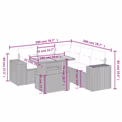 VidaXL 3272630 set mobili da esterno - Vista aggiuntiva 3