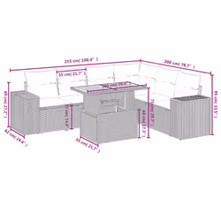 VidaXL 3272654 set mobili da esterno