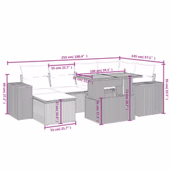 VidaXL 3272739 set mobili da esterno
