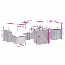 VidaXL 3272750 set mobili da esterno