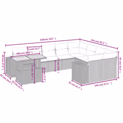 VidaXL 3272798 set mobili da esterno