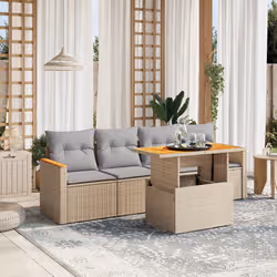 VidaXL 3272956 set mobili da esterno Grigio chiaro - Vista aggiuntiva 2