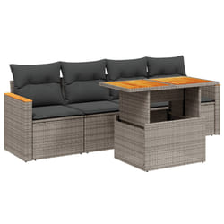 VidaXL 3272957 set mobili da esterno Grigio scuro