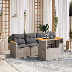 VidaXL 3272957 set mobili da esterno Grigio scuro - Vista aggiuntiva 2