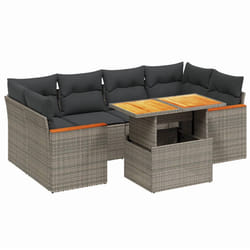 VidaXL 3272978 set mobili da esterno Grigio scuro