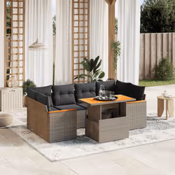 VidaXL 3272978 set mobili da esterno Grigio scuro - Vista aggiuntiva 2