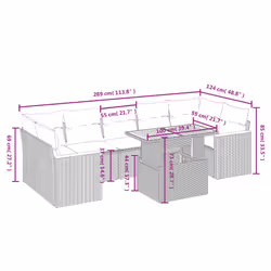 VidaXL 3272987 set mobili da esterno