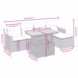VidaXL 3273051 set mobili da esterno