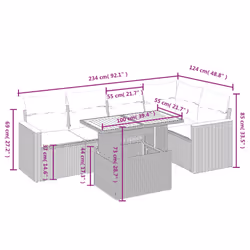 VidaXL 3273064 set mobili da esterno