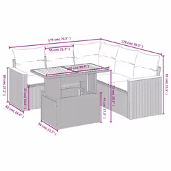 VidaXL 3273076 set mobili da esterno - Vista aggiuntiva 3