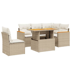 VidaXL 3273081 set mobili da esterno Crema, Bianco