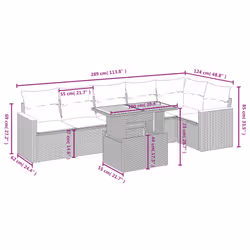 VidaXL 3273085 set mobili da esterno