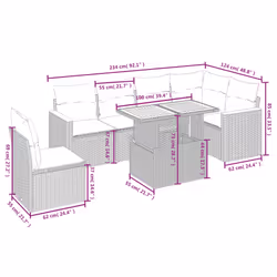 VidaXL 3273099 set mobili da esterno