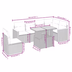 VidaXL 3273104 set mobili da esterno - Vista aggiuntiva 3