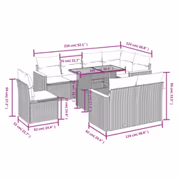 VidaXL 3273174 set mobili da esterno - Vista aggiuntiva 3