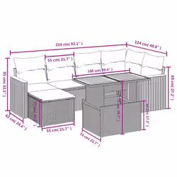 VidaXL 3273177 set mobili da esterno