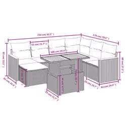 VidaXL 3273194 set mobili da esterno - Vista aggiuntiva 3